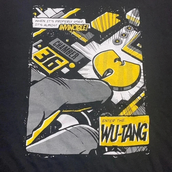 WU TANG Fashion Nova T-Shirt 36 Chambers LS Black Graphic Medium NWT - Picture 3 of 7